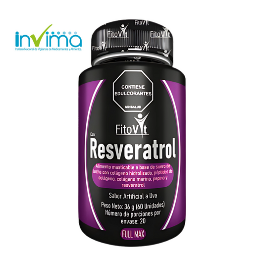 Capsulas Resveratrol y Colágeno Marino