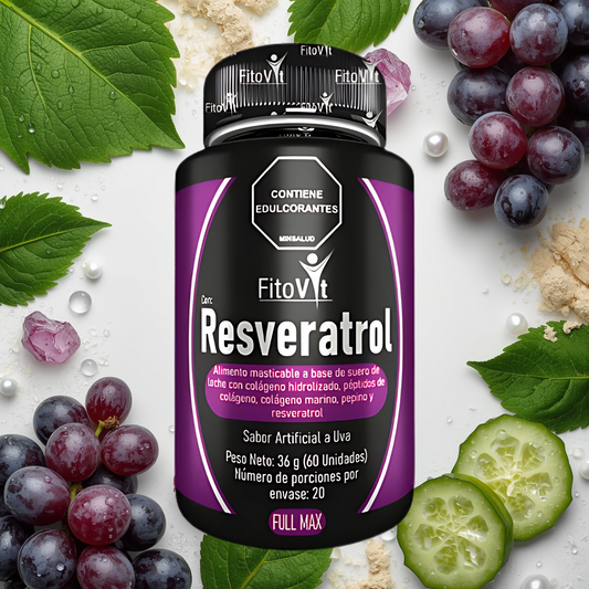 Capsulas Resveratrol y Colágeno Marino
